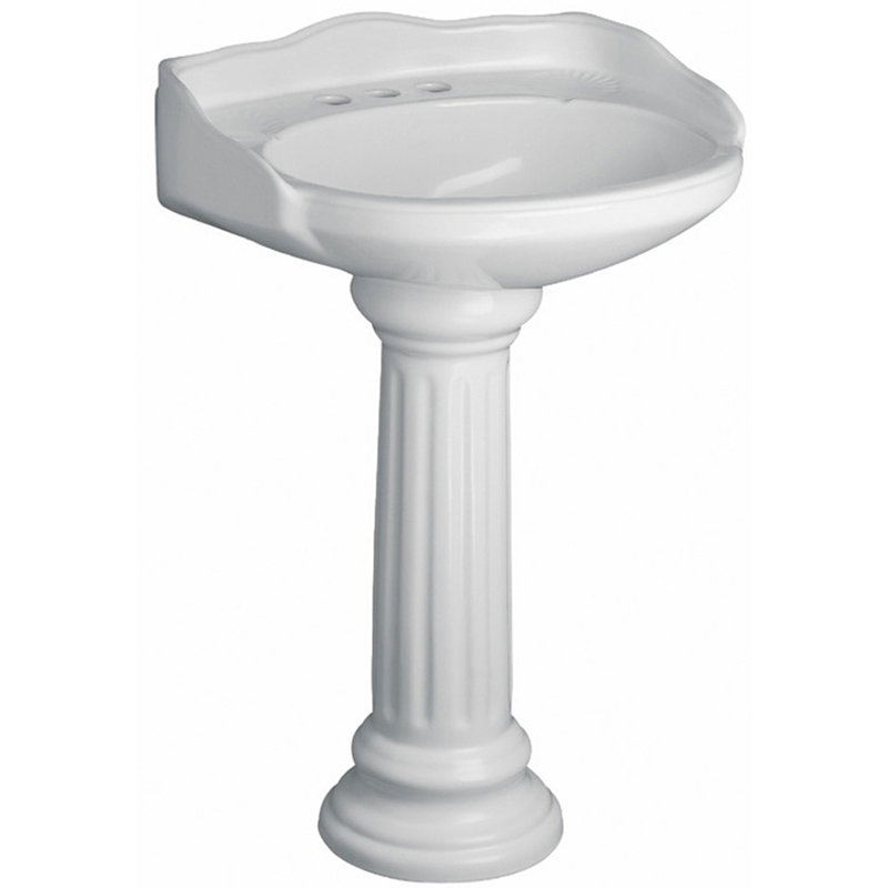 Lavabo de salle de bain Victoria, Blanc, Centres de 8 po