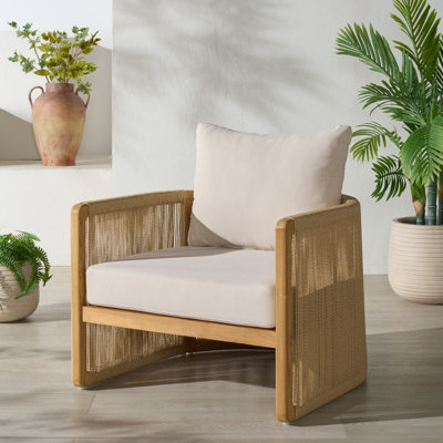 Chaise Got en teck et jacinthe Gale