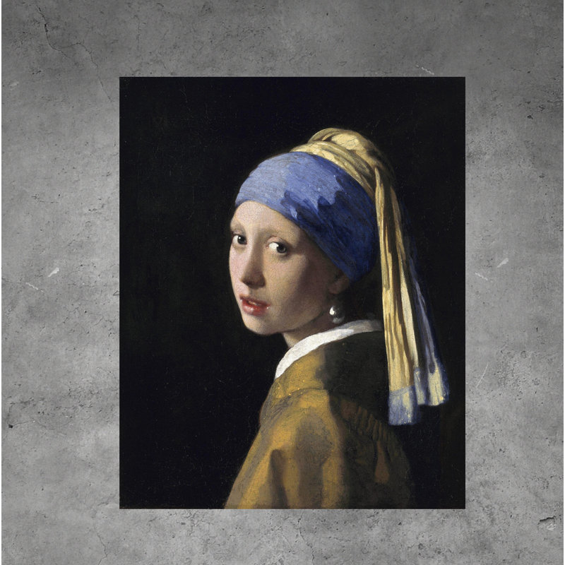 Girl With The Pearl Earring by Johannes Vermeer - Wrapped Canvas Print, 101cm H x 77cm W
