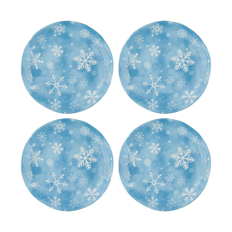 Snowflake, 6" Melamine Plate S12