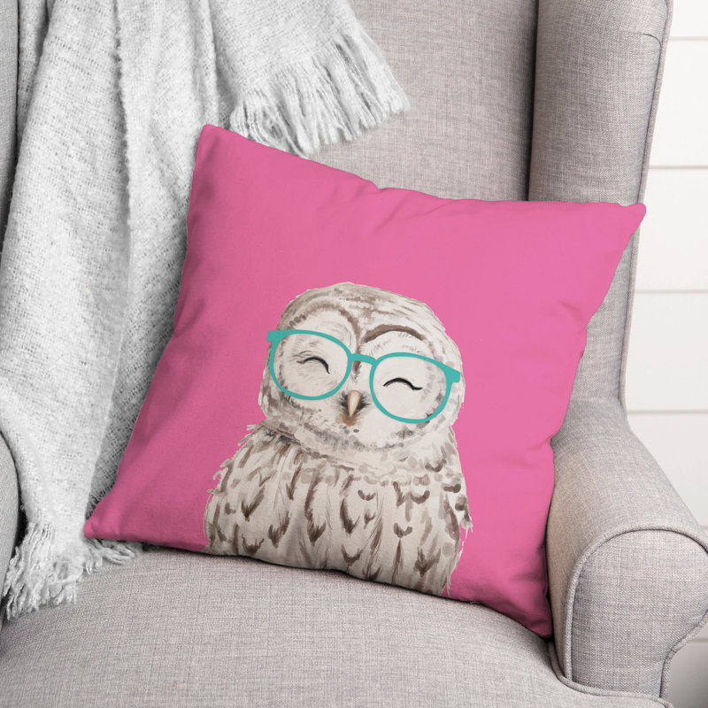 Outdoor Reversible Throw Pillow, Pink
