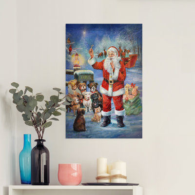 Une maison pour Noël - impression sur toile seulement - non encadrée