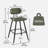 26.75" Leather Counter & Bar Stool with Large Seat and Back-291260609