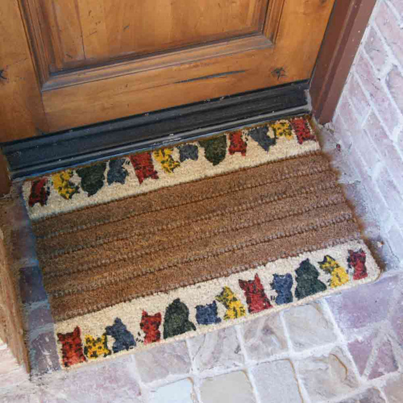 Kitty chat 30 po x 18 po tapis pour porte d’extérieur