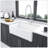Durable White Ceramic Farmhouse Sink - 30 Inch Reversible Apron-Front Single Bowl for Modern Kitchens