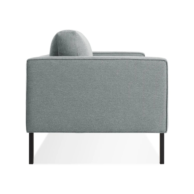 Paramount Loveseat, Sanford Ceramic Crossweave, Metal