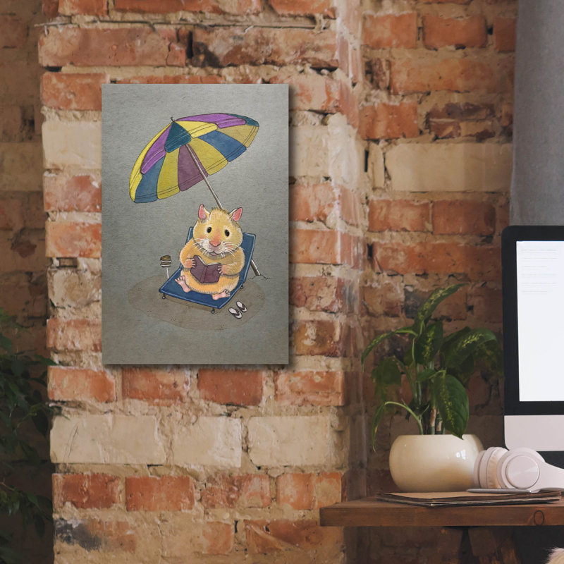  «Mouse Chill Time» par Bebe Keith, art mural sur toile, 12 po x 18 po, H 18 po x l 12 po