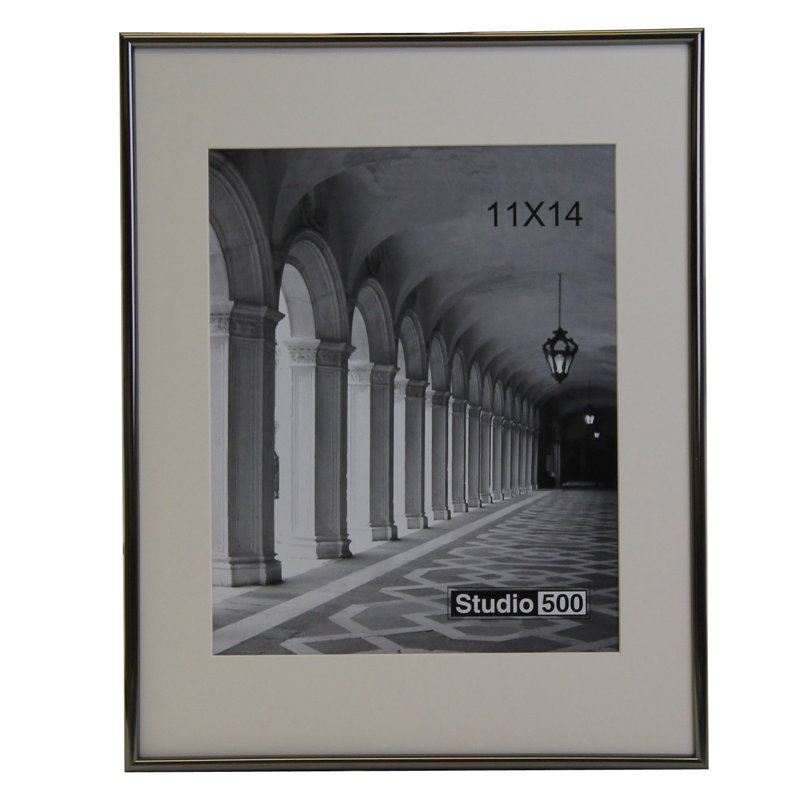 Matte Picture Frame with Mat, Light Gun