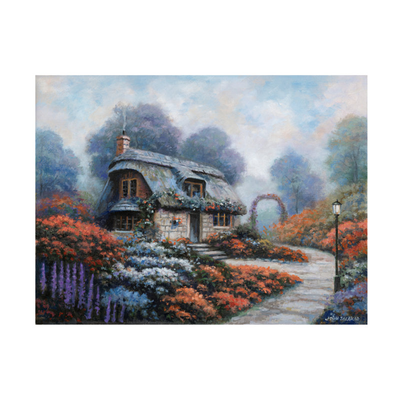 Art sur toile John Zaccheo Cottage Of Serenity, 24" H x 32" W
