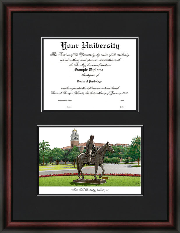 NCAA Texas Tech Red Raiders Diplomate Diploma Frame