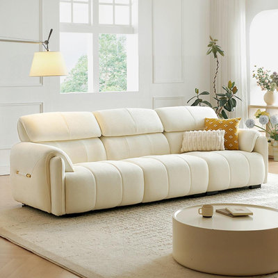 Coussin modulaire beige en polyester