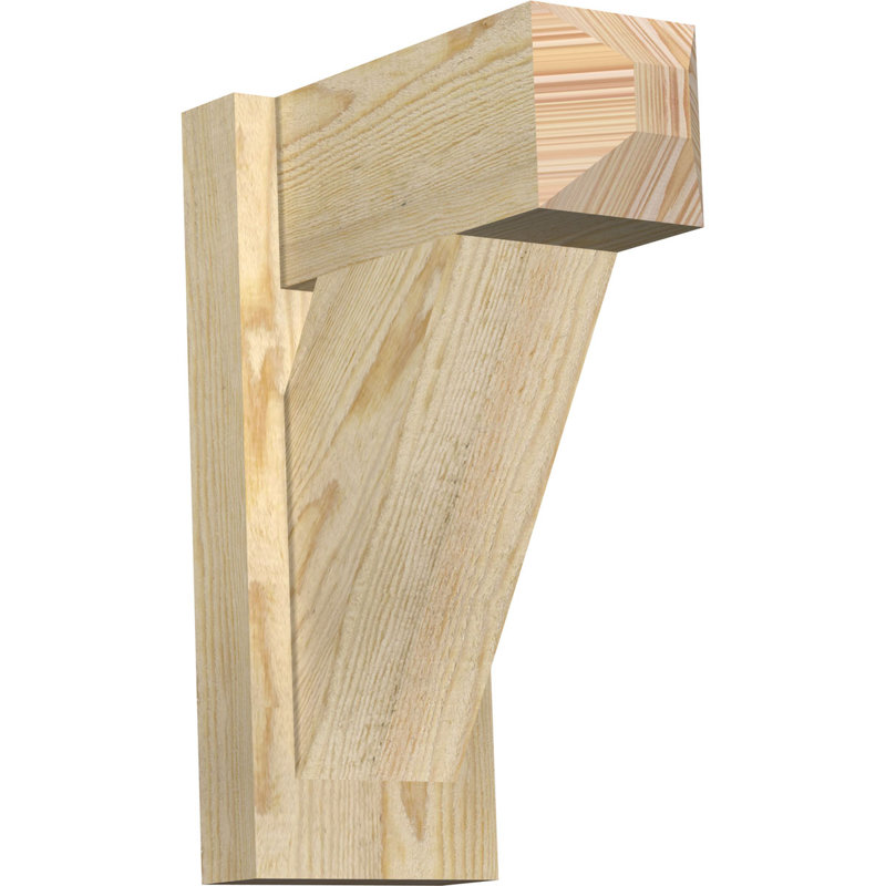 Artisan traditionnel en bois rustique, Sapin Douglas de 6 po (sciage brut), P 12 po x H 16 po