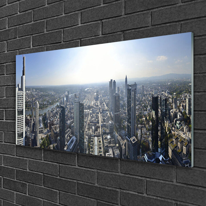 City Houses - Unframed Photograph on Glass