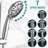 Stainless Steel Slide Bar Shower With Dual 7 Head, - Drill- And 7-setting Head