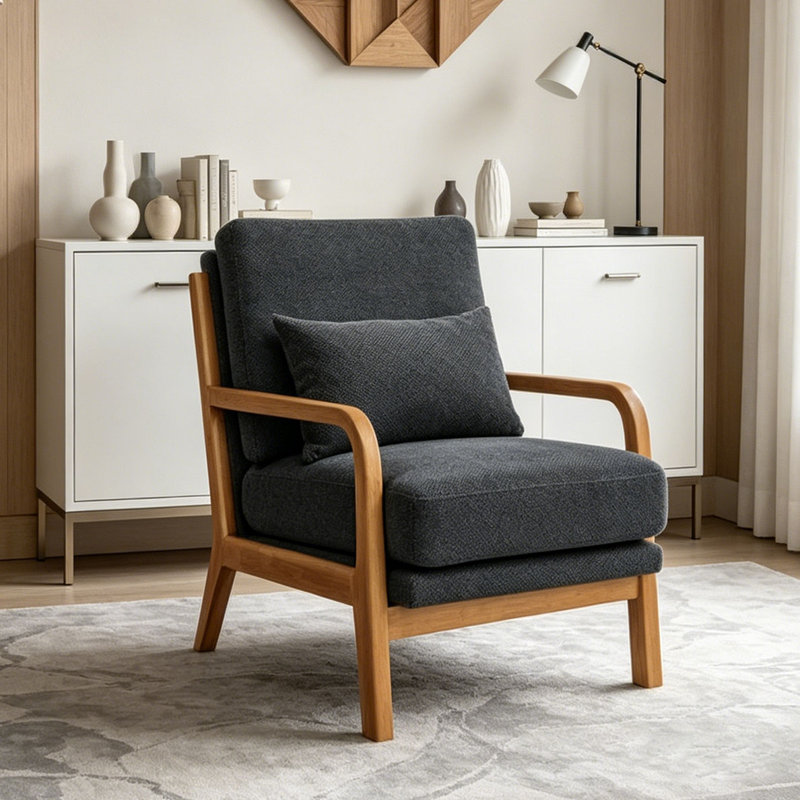 Méridienne Modern, Dark Grey
