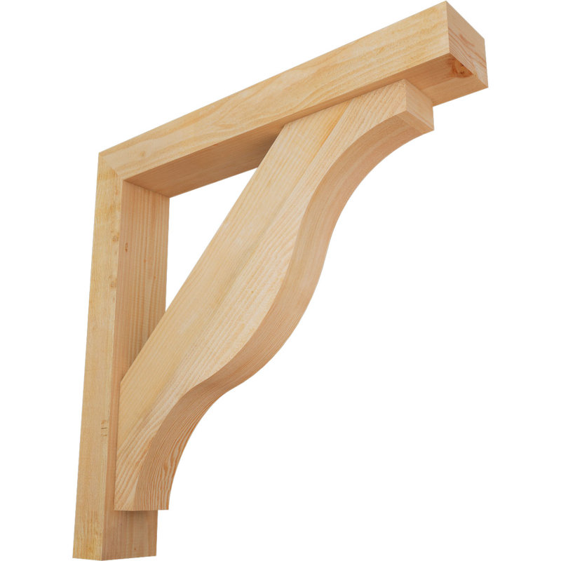 Support Funston Block avec support décalé, 38 x 38, Sapin Douglas de l 6 po (scié brut)