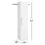 Armoire de rangement étroite H 72 po x l 15 po x P 16 po Barrayo-663147976