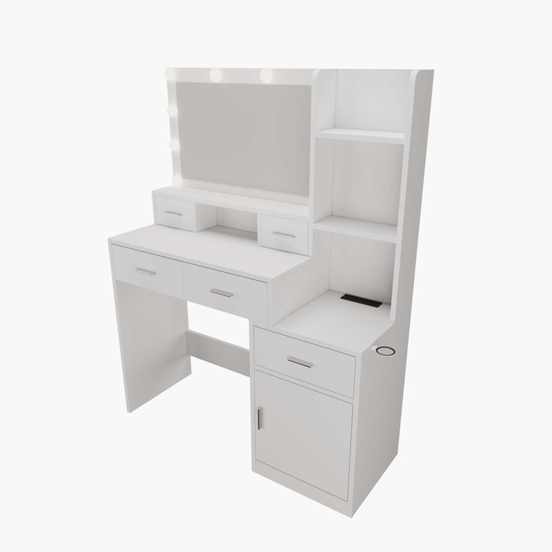 Coiffeuse Tysheem, Blanc