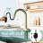 Brushed Gold, Stainless Steel, High Arc Pull - Down Kitchen Faucet, Single Hole, Dual Spray Modes, 360 Swivel, Effortless Setup, Leak Cartridge, Storage Shelf Swivel Out, Quick Drip Ceramic Core,-264570241