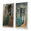 Paon à la ferme jardin III - animaux, art mural 2 panneaux-1032143792-1032143799