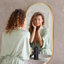 Miroir mural ovale en métal-669632245