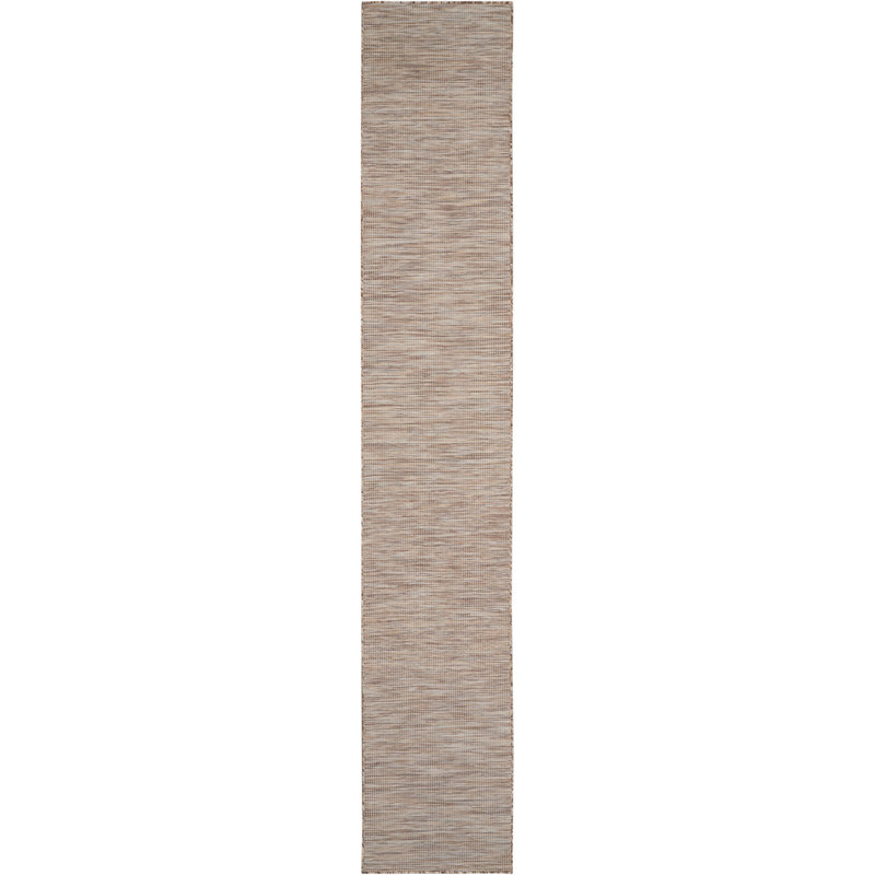 Lillehammer Solid Indoor/Outdoor Area Rug, Runner 2'2" x 12', Beige