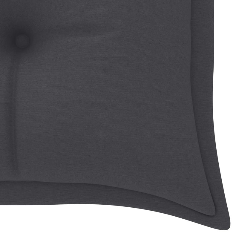 Banc de jardin en teck Stamatina, Anthracite
