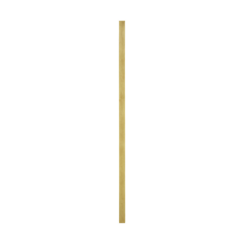 Stagger 1 - Light LED Armed Sconce, 25.1" H x 4.5" W x 4.2" D, Natural Brass
