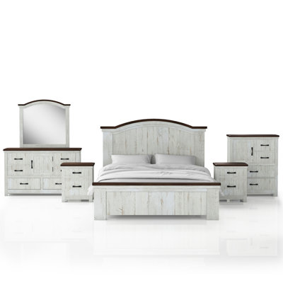 Carmelo Solid Wood Piece Bedroom Set