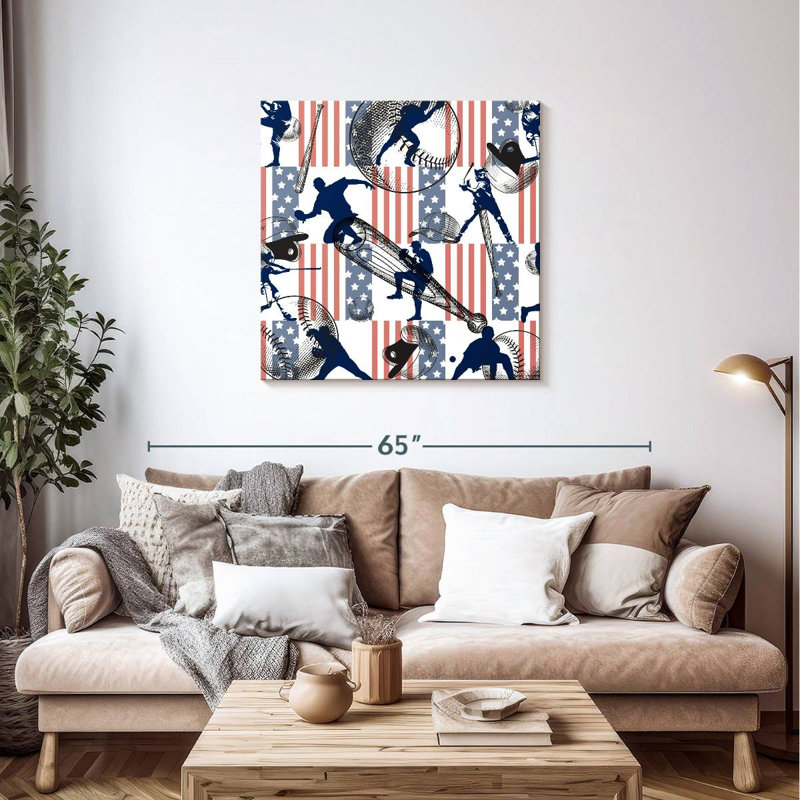Sireci Baseball Pattern, 36'' H x 36'' W
