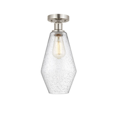 Plafonnier semi-encastré en verre Amylea