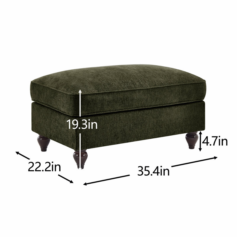 Repose-pieds en chenille, Vert