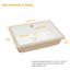 Lavabo de salle de bain rectangulaire encastré en céramique blanc moderne 18 x 13 pouces avec trop-plein