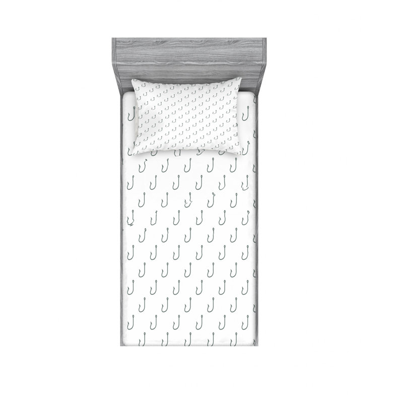 Ensemble de draps Sealife, Ensemble de draps pour lit simple avec drap-housse