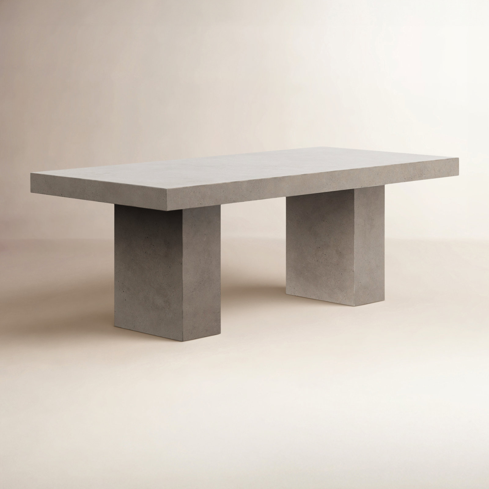 Kareen Pedestal Dining Table, Dark Gray, 82.75" L x 39.25" W, Standard Table (30.5" Height)
