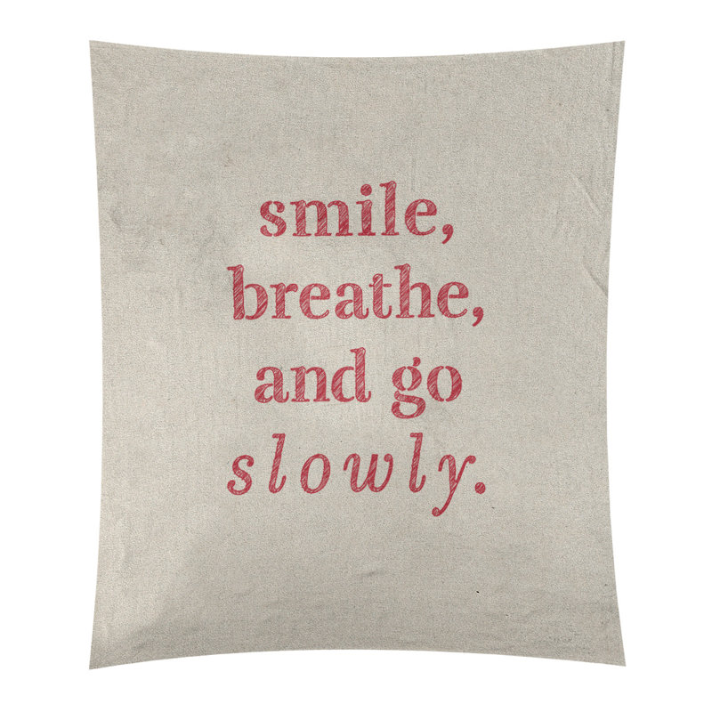 Tapisserie de polyester à quote-main lente, H 27,5 po x l 37,5 po, Blanc / rouge