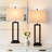 Jalob 28.5 in. Metal Table Lamp Set with USB,Type-C Ports and Built-in Outlet-888338853