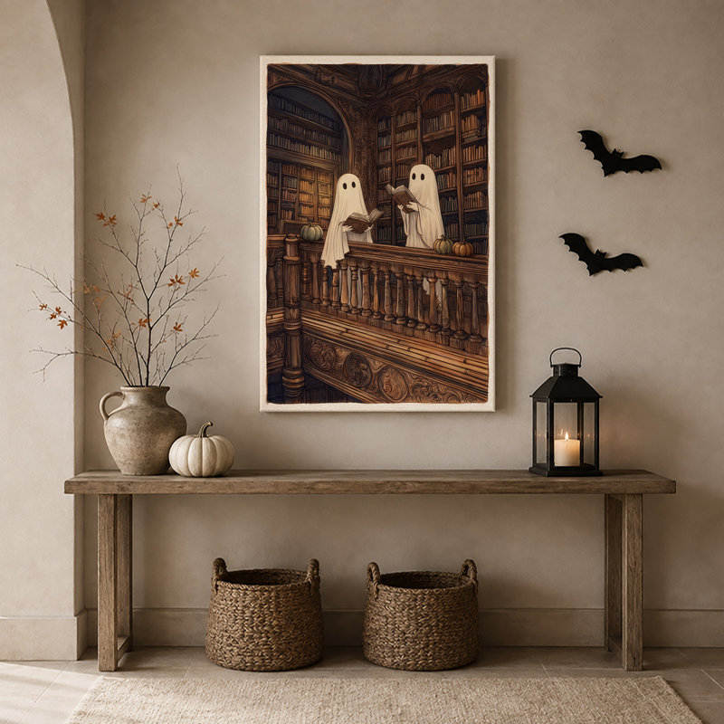 Art blanc sur toile, bibliothèque blanche, H 24 po x l 16 po