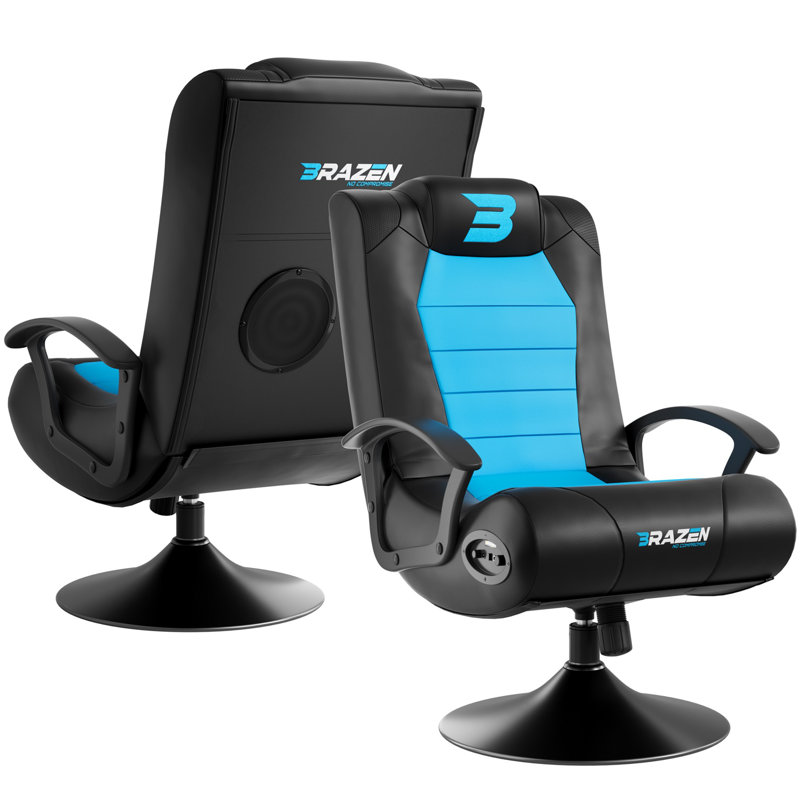 BraZen Stag 2.1 Bluetooth Surround Sound Gaming Chair, Blue