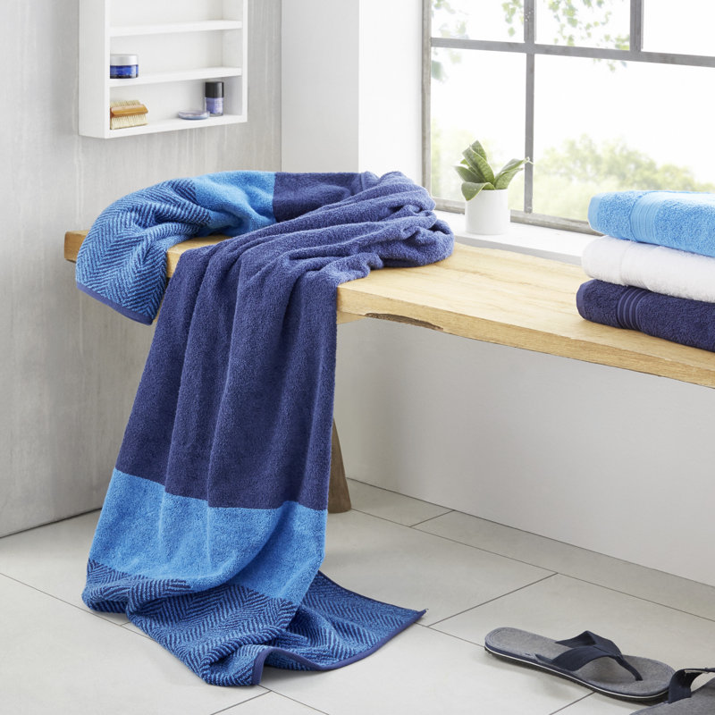 Blue Island Chemical-free and Sustainable Bath Sheet Single, Blue
