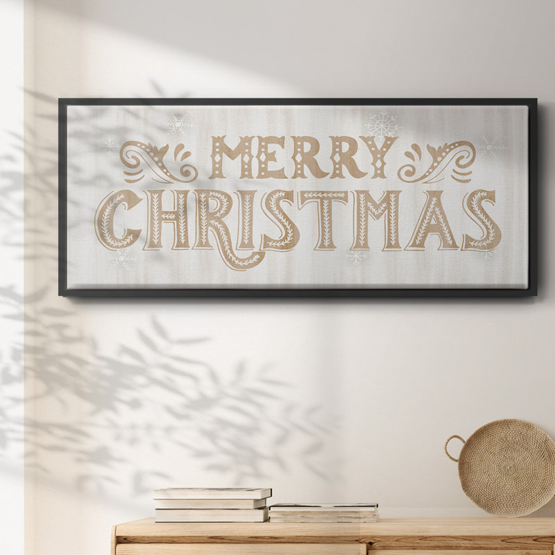 Merry Christmas- Framed Canvas