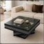 Table basse à motif de diamants broyés