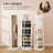 Lockable Jewelry Cabinet Mirror,360° Swivel Full-Length Mirror,With Storage Shelves-1406553426
