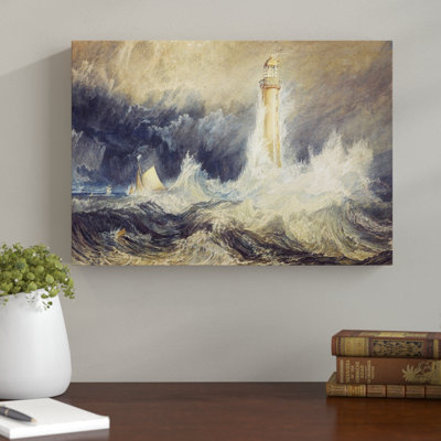 Bell Rock Lighthouse by J.M.W. Turner - Wrapped Canvas