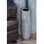 Vase gris décoratif en céramique à motif gravé-977777532