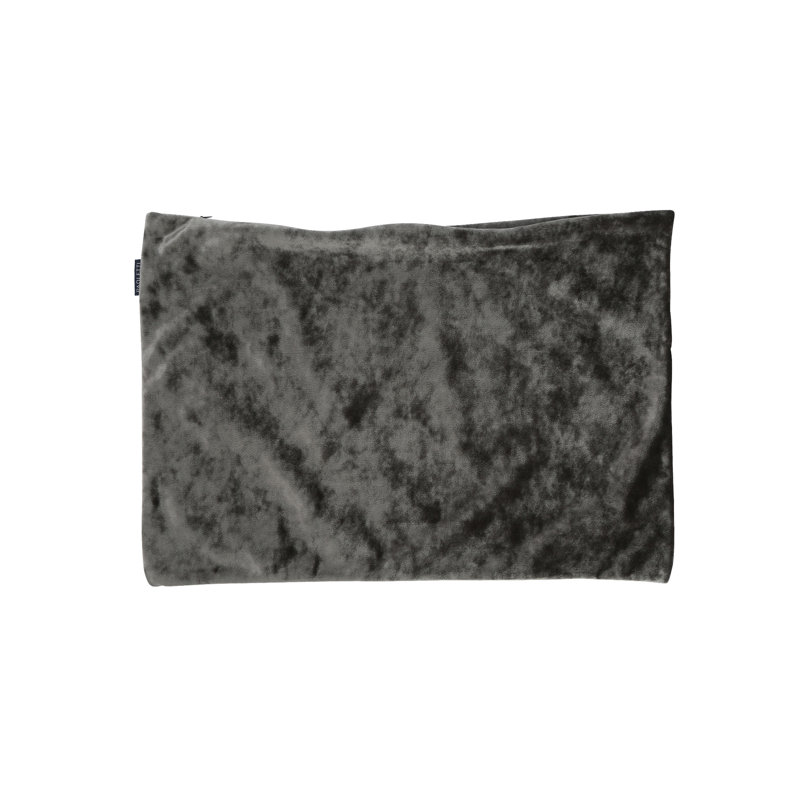 Verona Crushed Velvet Cushion Cover, Pewter