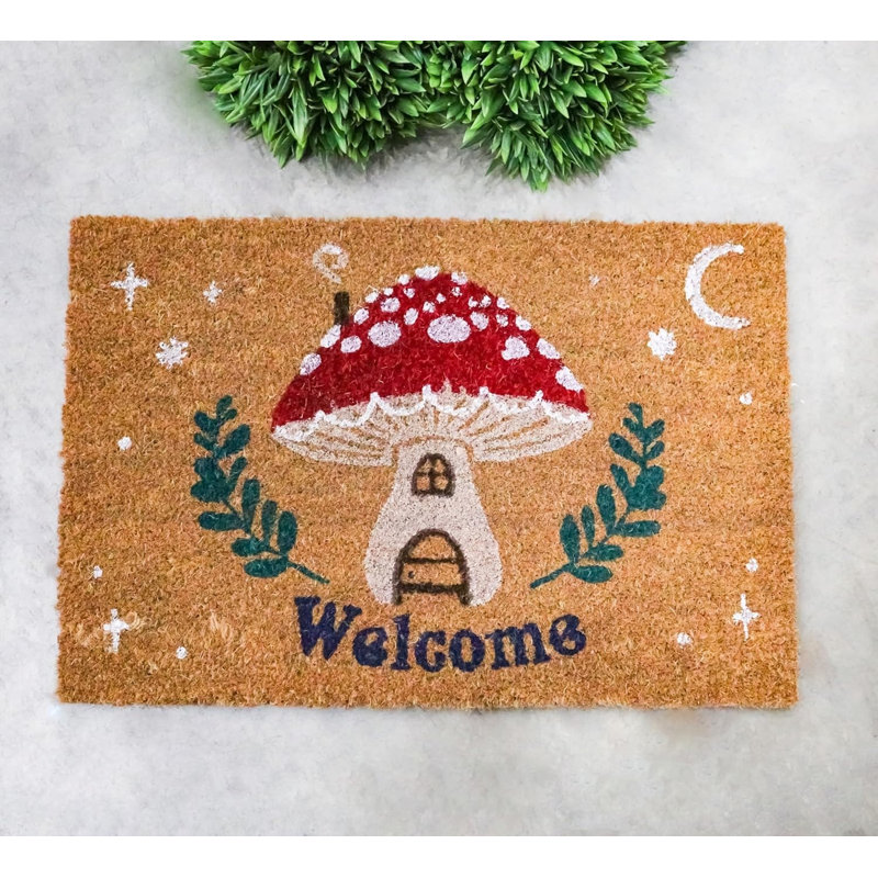 Paillasson Welcome Toadstool Mushroom Home Wicca