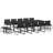  Garden Dining Set Black,String,Dark Gray-162111977