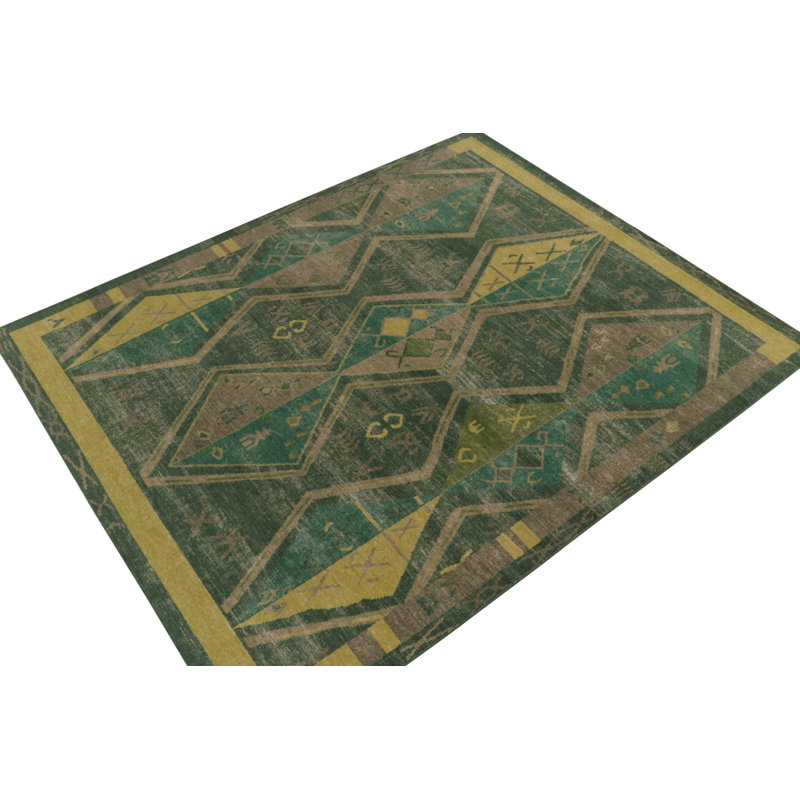 Handmade Wool Area Rug, Rectangle 8’1” x 10’