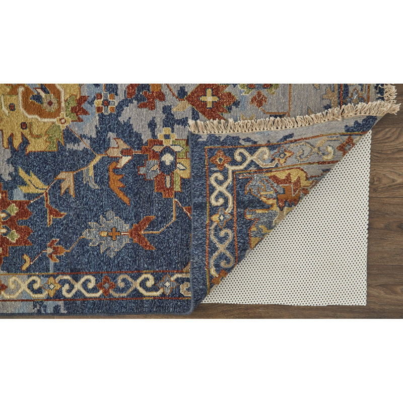 Leylan Wool Floral Area Rug, Rectangle 11'6" x 15'